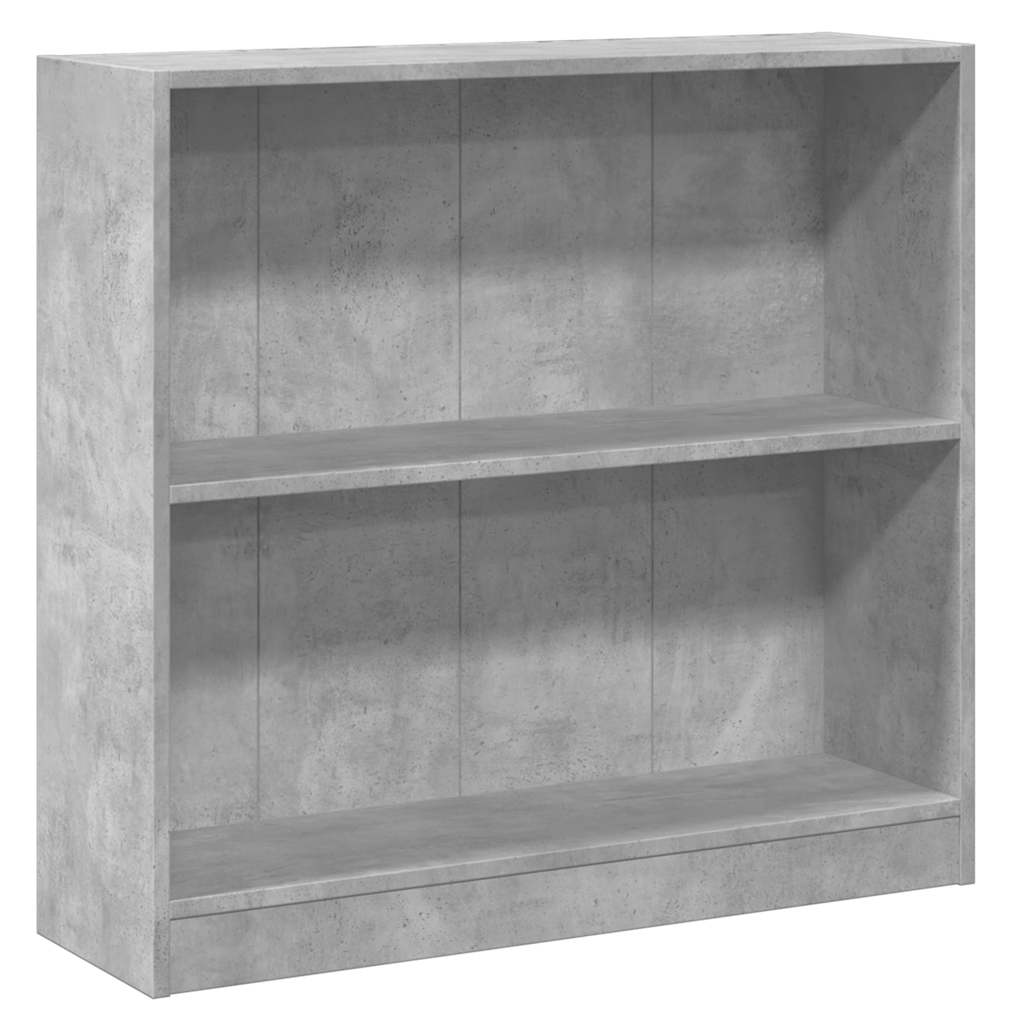betonszürke forgácslap könyvespolc 80 x 24 x 75 cm
