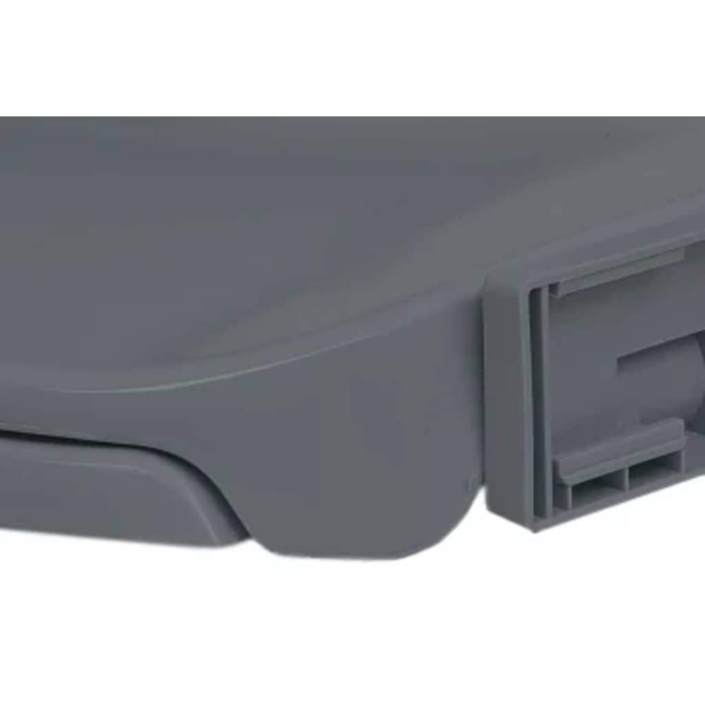 szürke ovális WC-ülőke lassan csukódó fedéllel