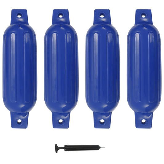 4 darab kék PVC csónak lökhárító 41 x 11,5 cm