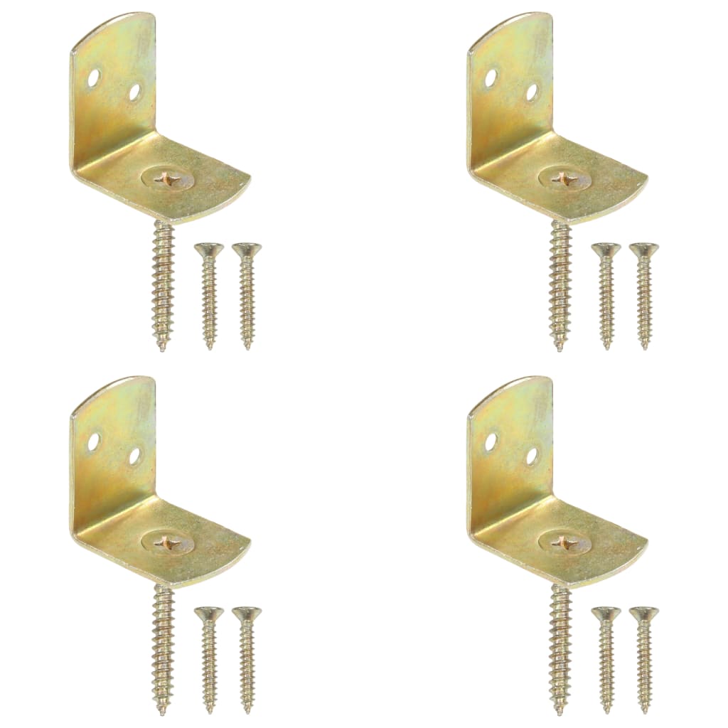 4 db L alakú horganyzott fém kerítéspaneltartó