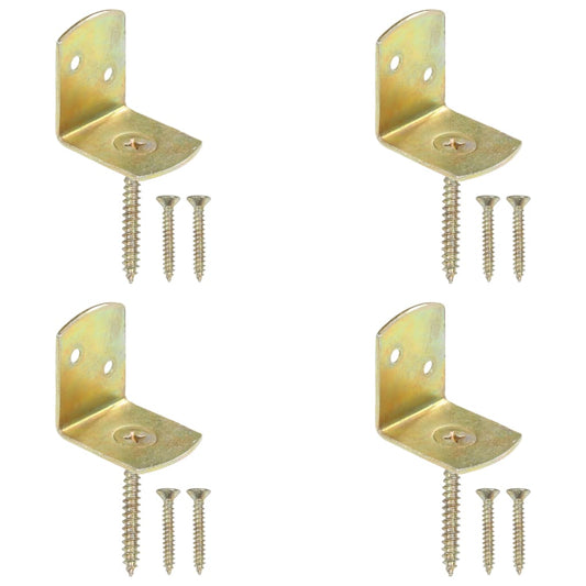 4 db L alakú horganyzott fém kerítéspaneltartó