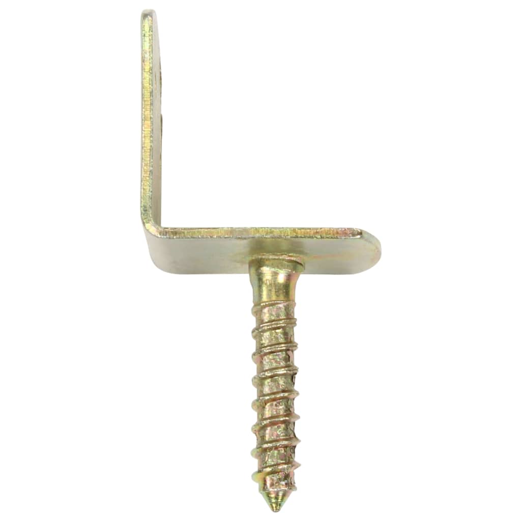 24 db L alakú horganyzott fém kerítéspaneltartó