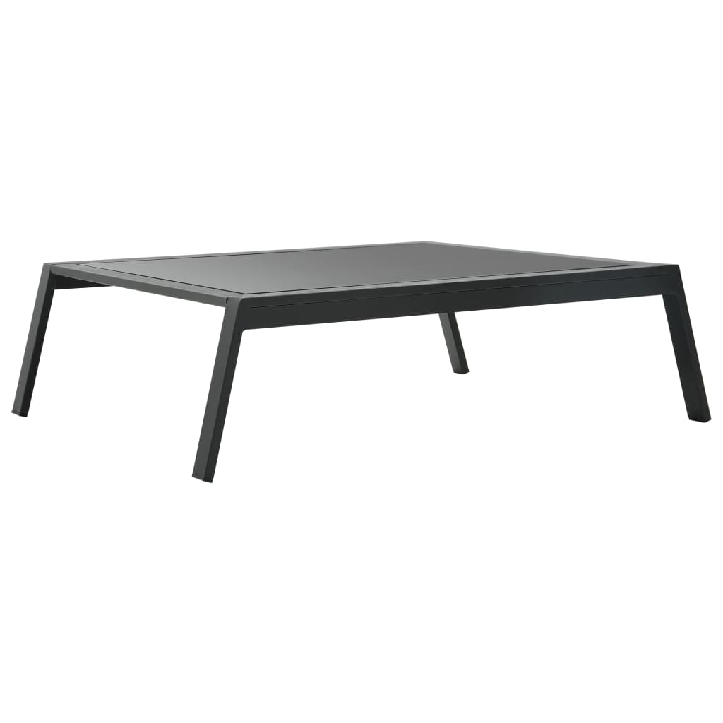 5 részes sötétszürke alumínium kerti társalgószett párnákkal