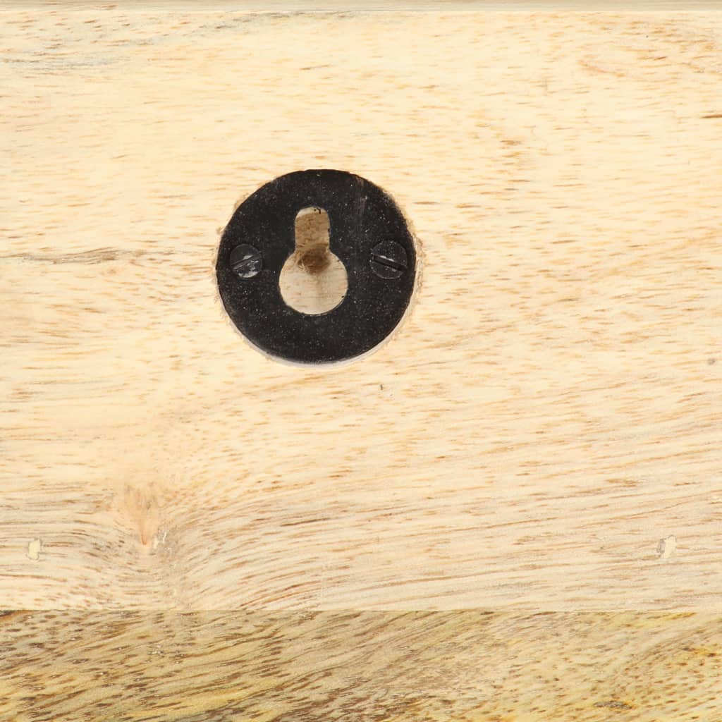 tömör nyers mangófa fali fogas 60 x 15 x 20 cm