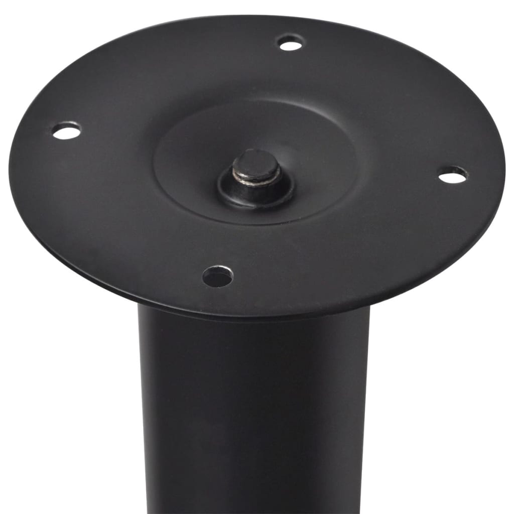 4 db fekete teleszkópos asztalláb 710 mm - 1100 mm