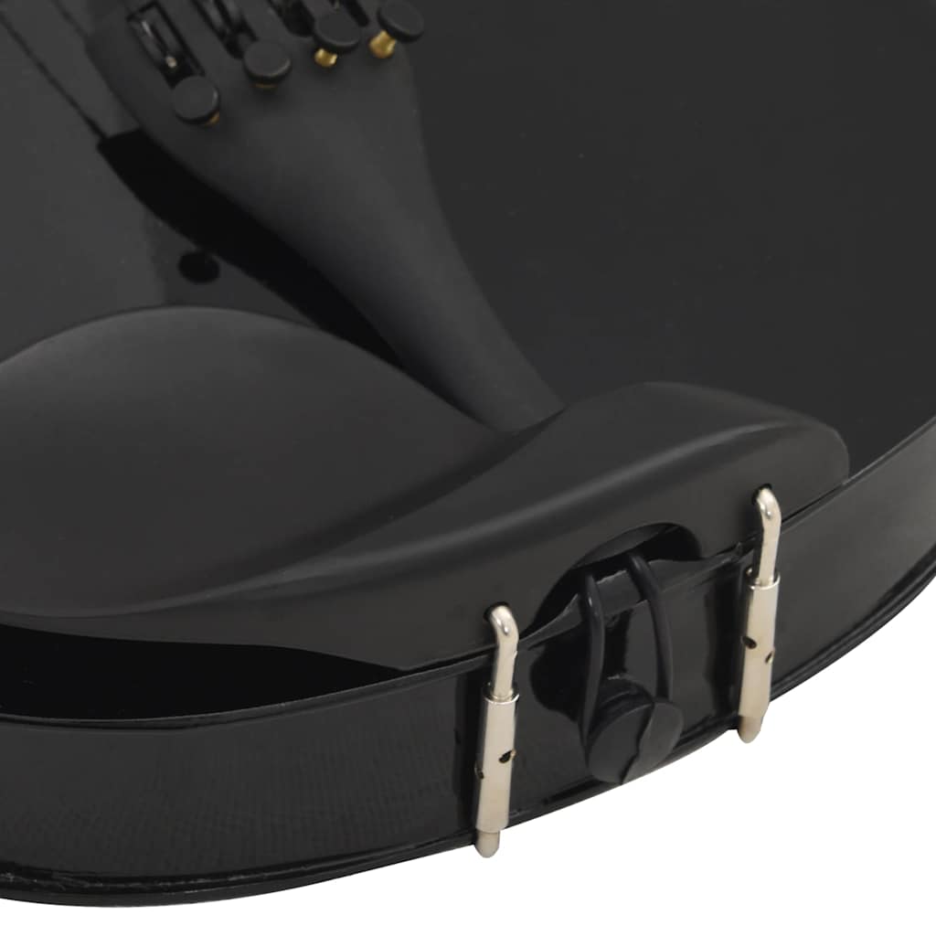 fekete teljes hegedűszett vonóval és álltartóval 4/4