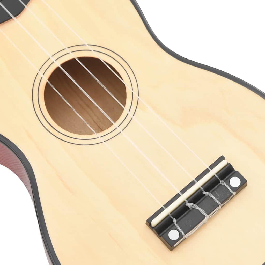 természetes soprano ukulele készlet táskával gyerekeknek 21"