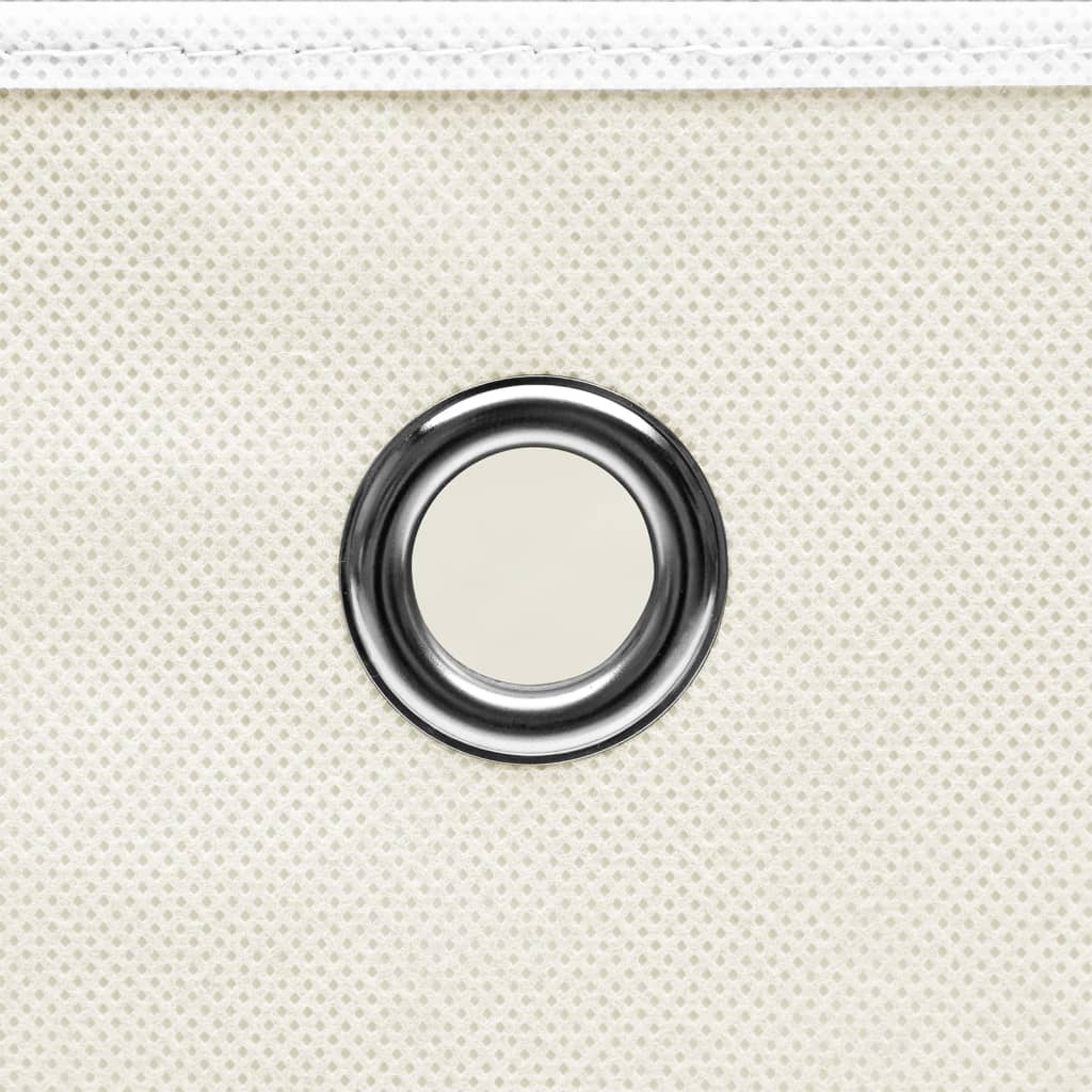 4 db fehér szövet tárolódoboz 32 x 32 x 32 cm