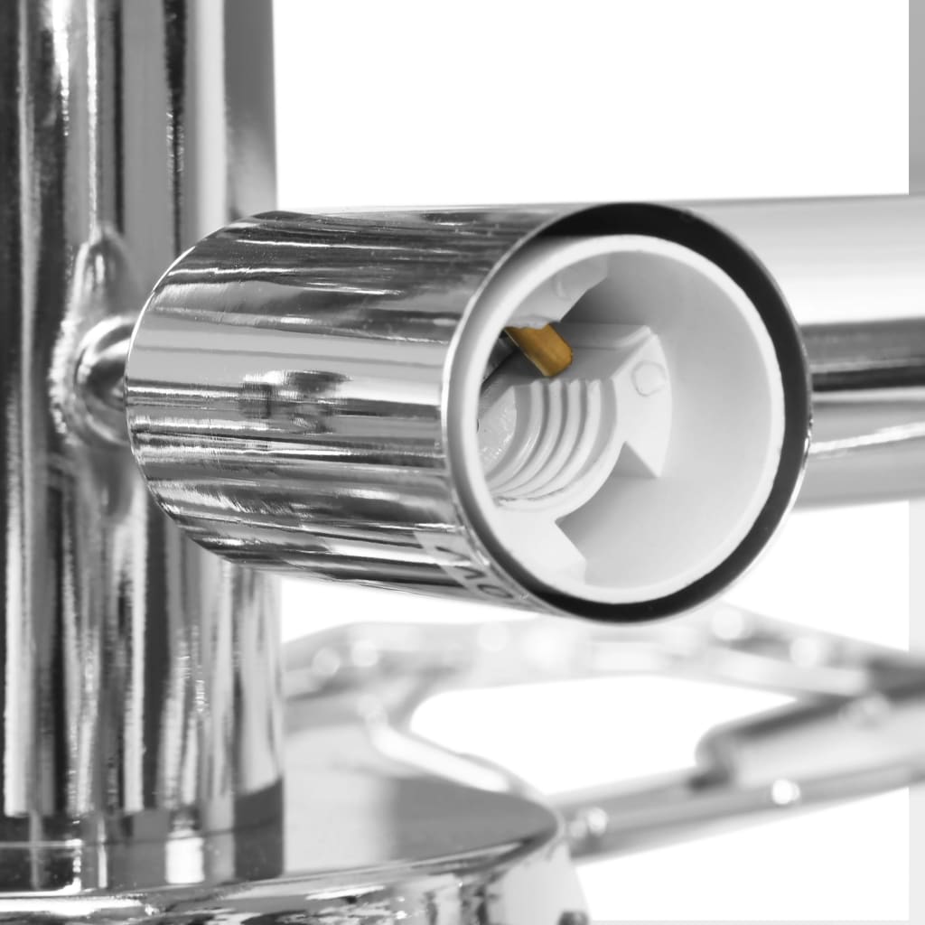 csillár fehér akril kristály levél karokkal 5 db E14 izzó