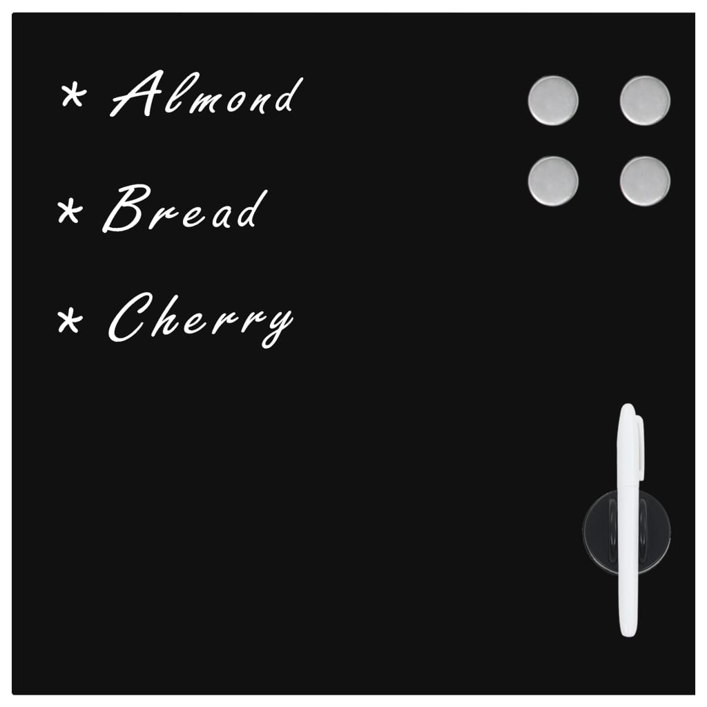 falra szerelhető mágneses üvegtábla 50 x 50 cm