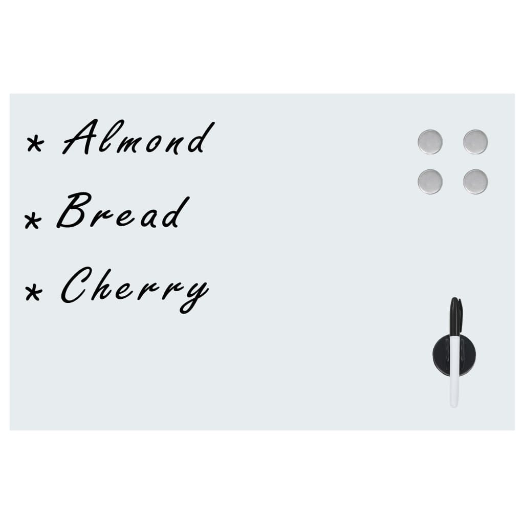 falra szerelhető mágneses üvegtábla 50 x 30 cm