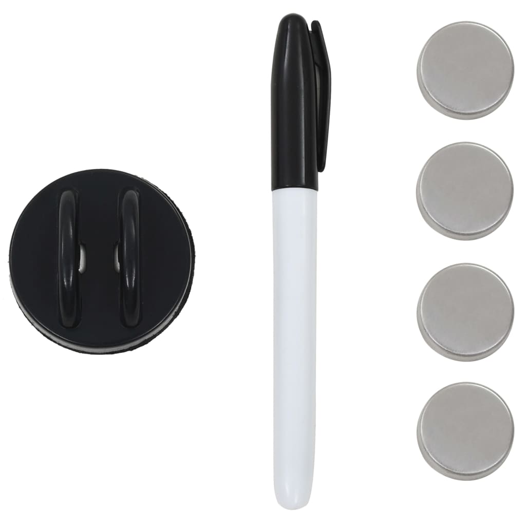 falra szerelhető mágneses üvegtábla 50 x 30 cm