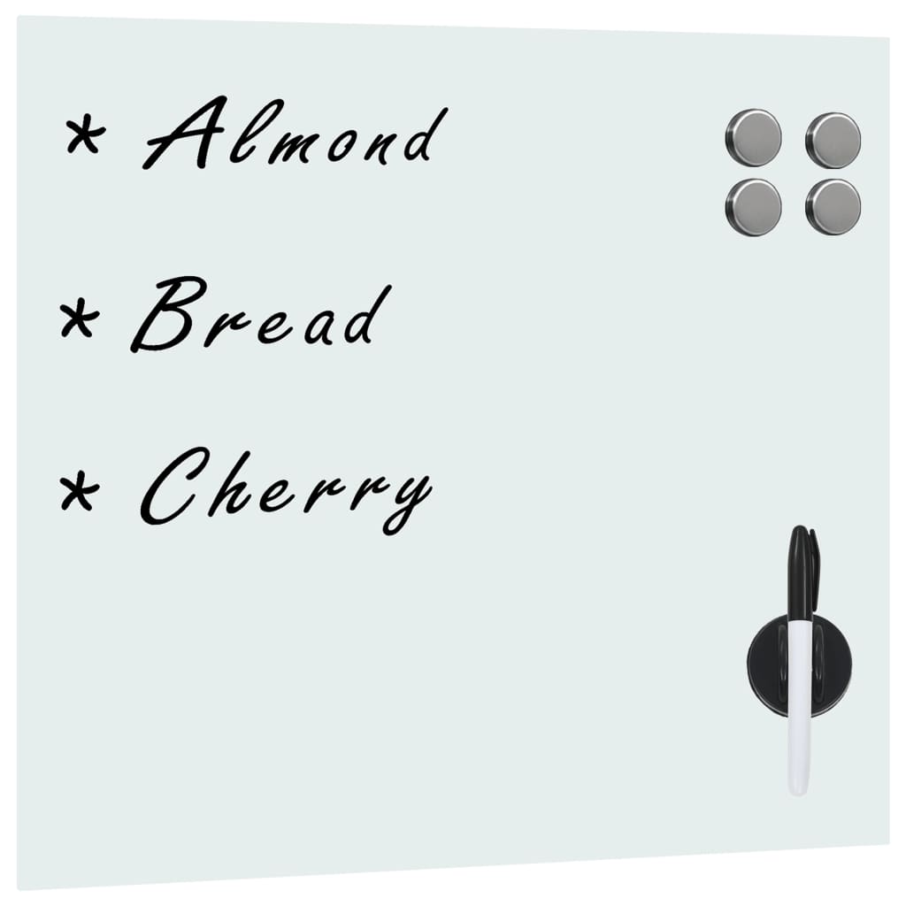 falra szerelhető mágneses üvegtábla 50 x 50 cm