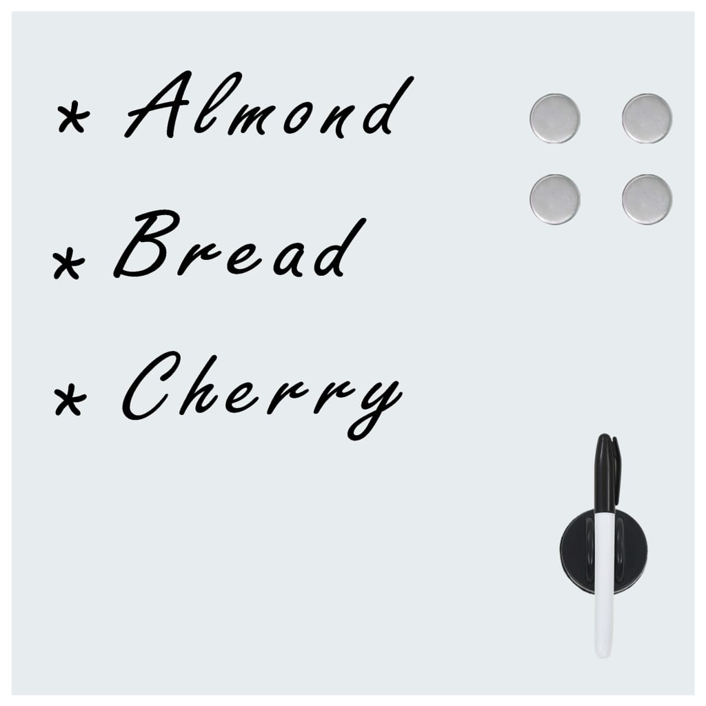 falra szerelhető mágneses üvegtábla 50 x 50 cm