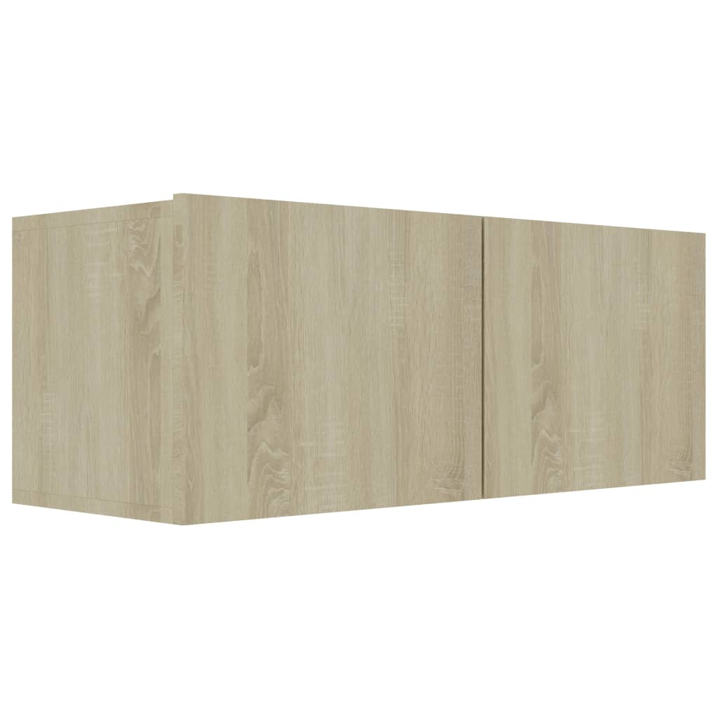 sonoma tölgy szerelt fa TV-szekrény 80 x 30 x 30 cm