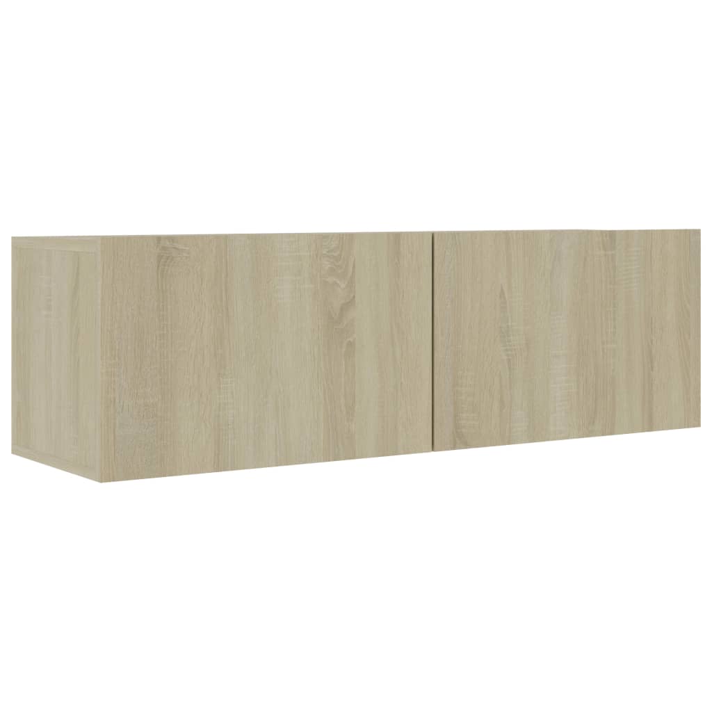 sonoma tölgy szerelt fa TV-szekrény 100 x 30 x 30 cm