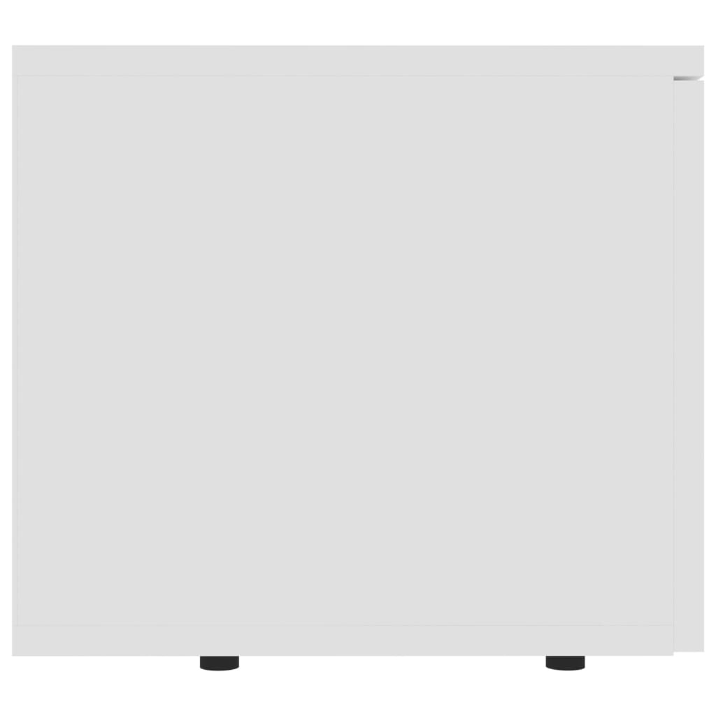 fehér szerelt fa TV-szekrény 80 x 34 x 30 cm