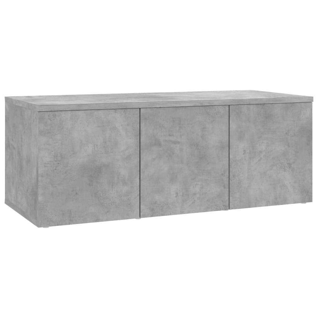 betonszürke szerelt fa TV-szekrény 80 x 34 x 30 cm