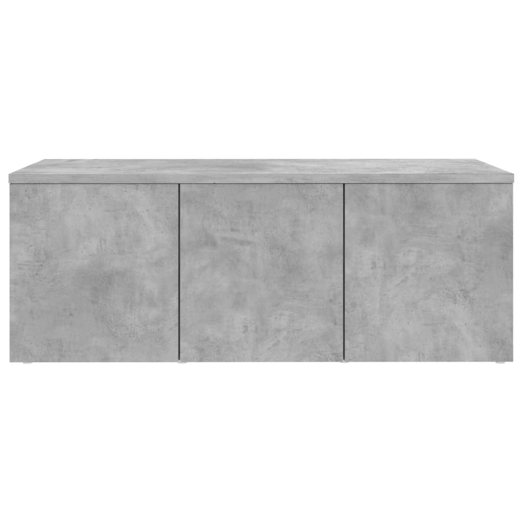 betonszürke szerelt fa TV-szekrény 80 x 34 x 30 cm