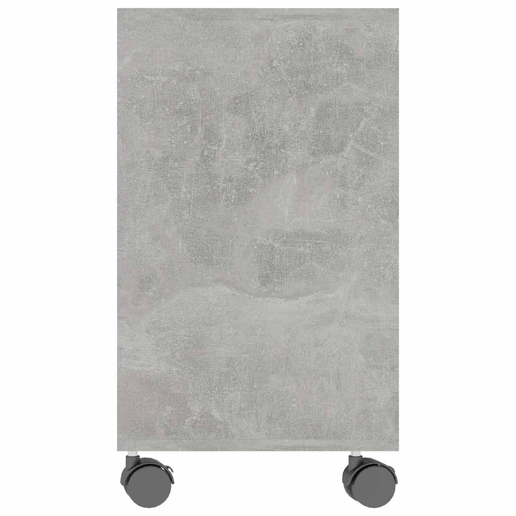 betonszürke szerelt fa kisasztal 70 x 35 x 55 cm