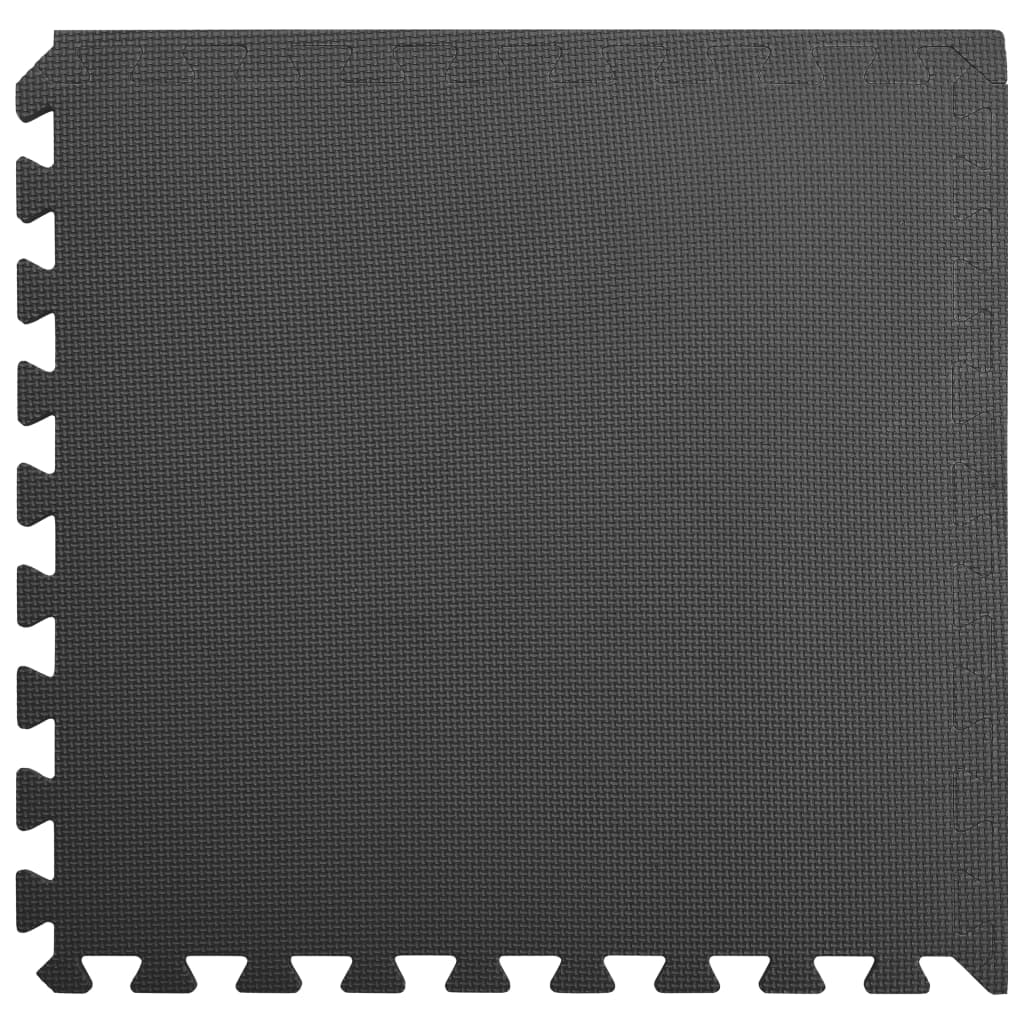 6 db fekete EVA habszivacs padlószőnyeg 2,16 ㎡