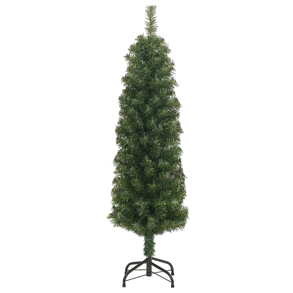 zöld PVC vékony műkarácsonyfa állvánnyal 150 cm