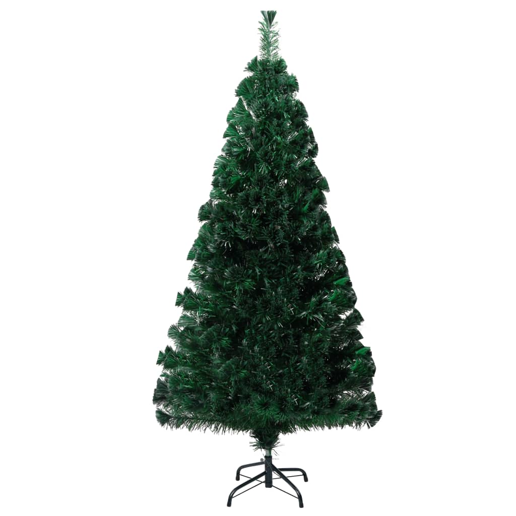 zöld száloptikás műkarácsonyfa állvánnyal 120 cm