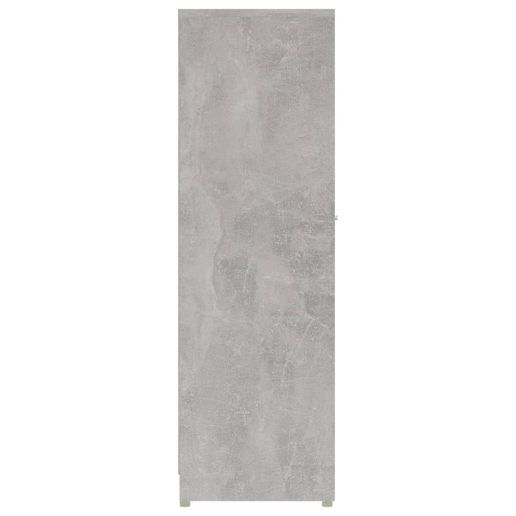 betonszürke szerelt fa fürdőszobaszekrény 30 x 30 x 95 cm