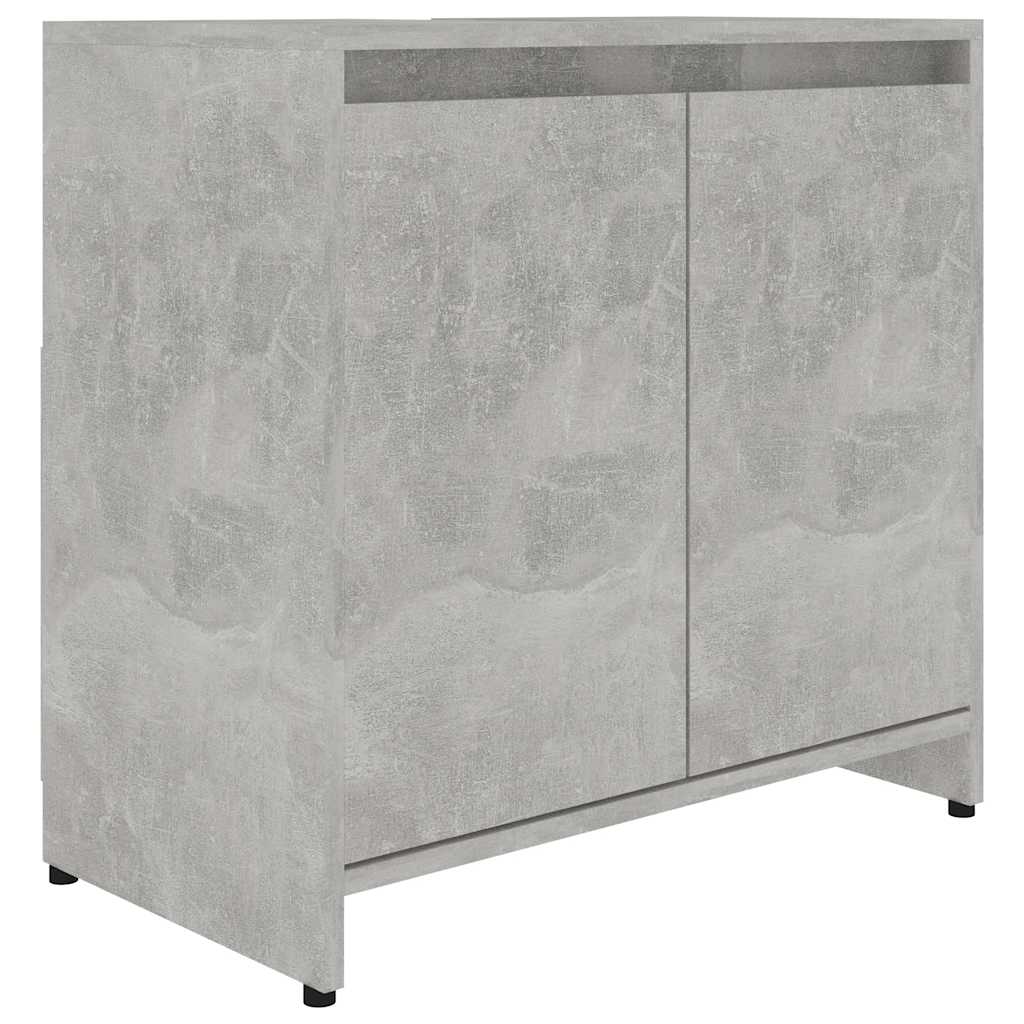 betonszürke szerelt fa fürdőszobaszekrény 60 x 33 x 61 cm