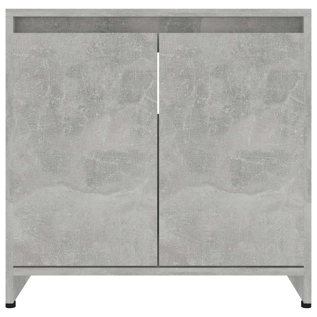 betonszürke szerelt fa fürdőszobaszekrény 60 x 33 x 61 cm