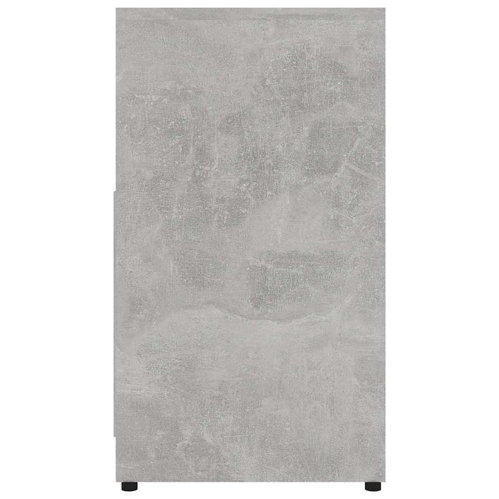 betonszürke szerelt fa fürdőszobaszekrény 60 x 33 x 61 cm