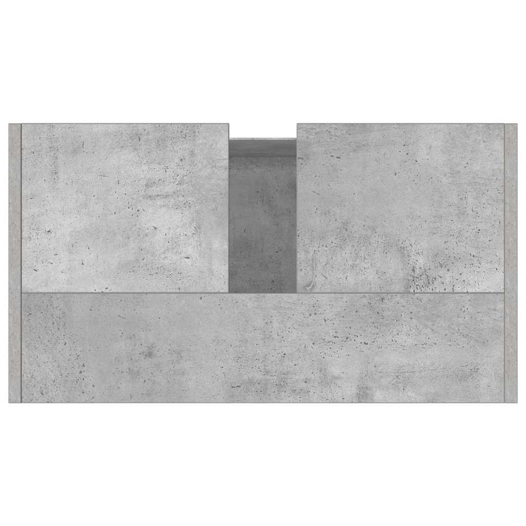 betonszürke szerelt fa fürdőszobaszekrény 60 x 33 x 61 cm