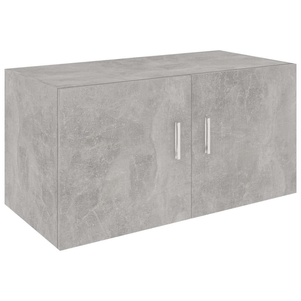 betonszürke szerelt fa falra szerelhető szekrény 80x39x40 cm