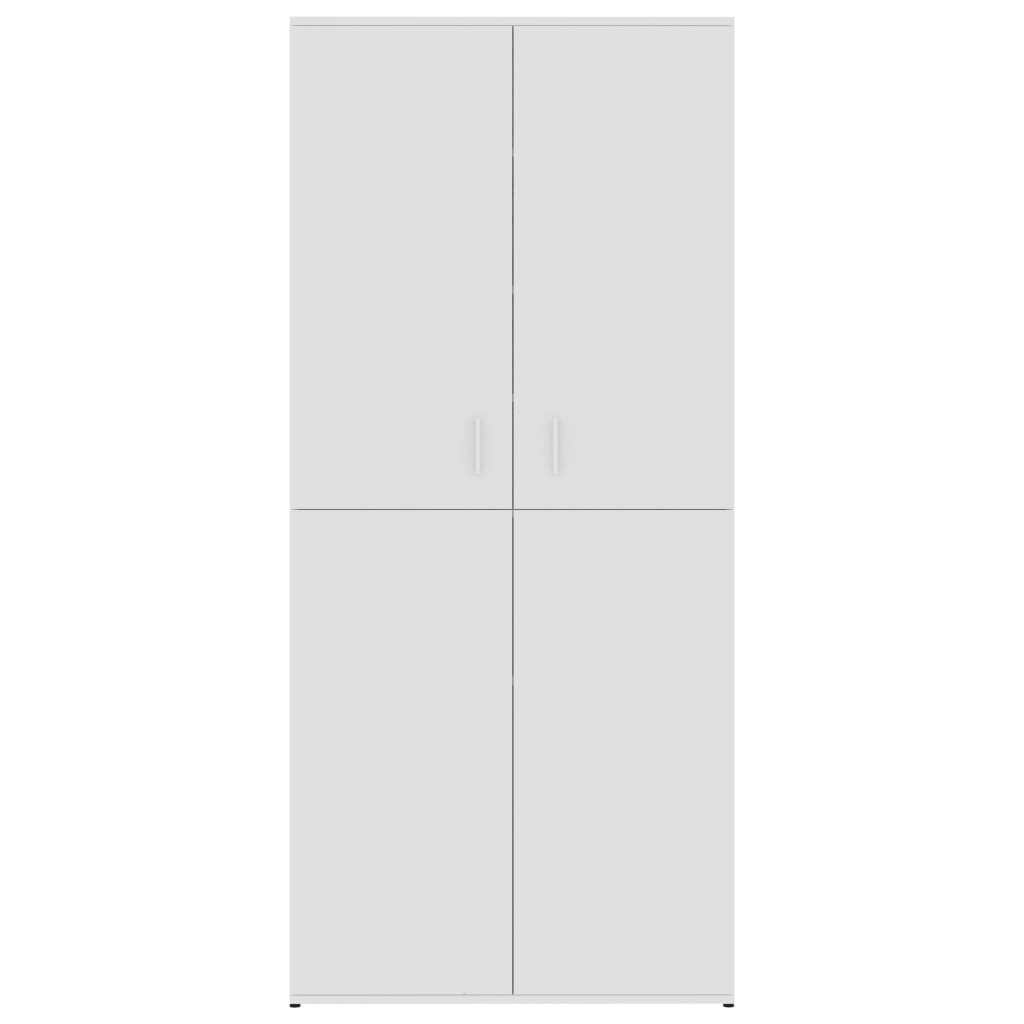 fehér szerelt fa cipősszekrény 80 x 39 x 178 cm
