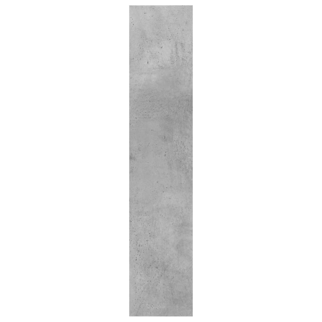 betonszürke szerelt fa fali polc 90 x 16 x 78 cm