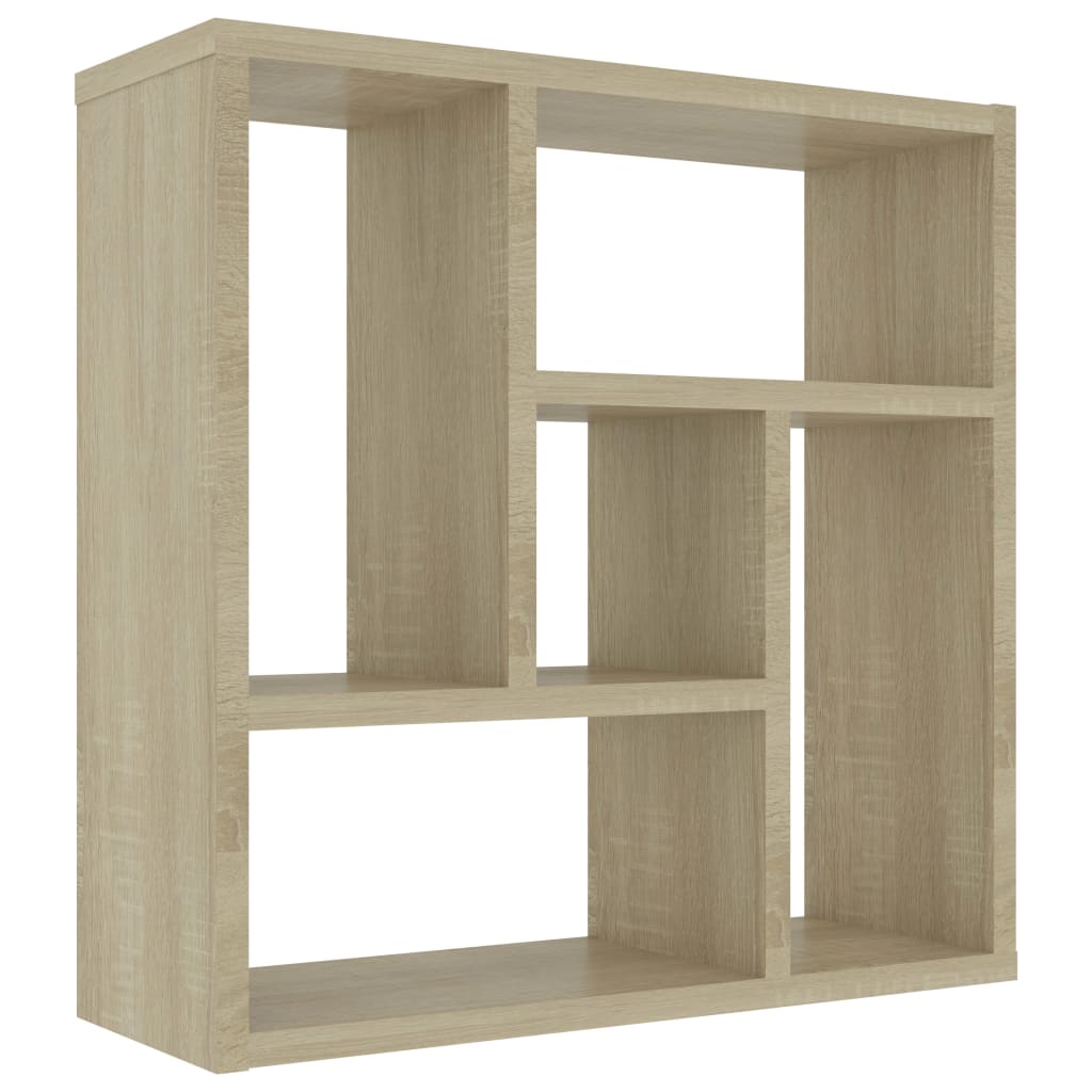 sonoma tölgy szerelt fa fali polc 45,1 x 16 x 45,1 cm