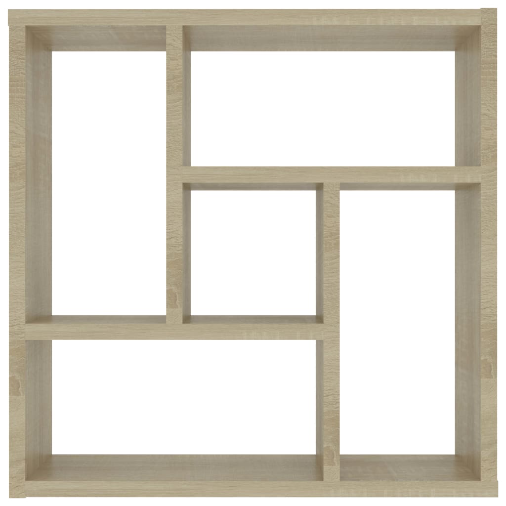 sonoma tölgy szerelt fa fali polc 45,1 x 16 x 45,1 cm