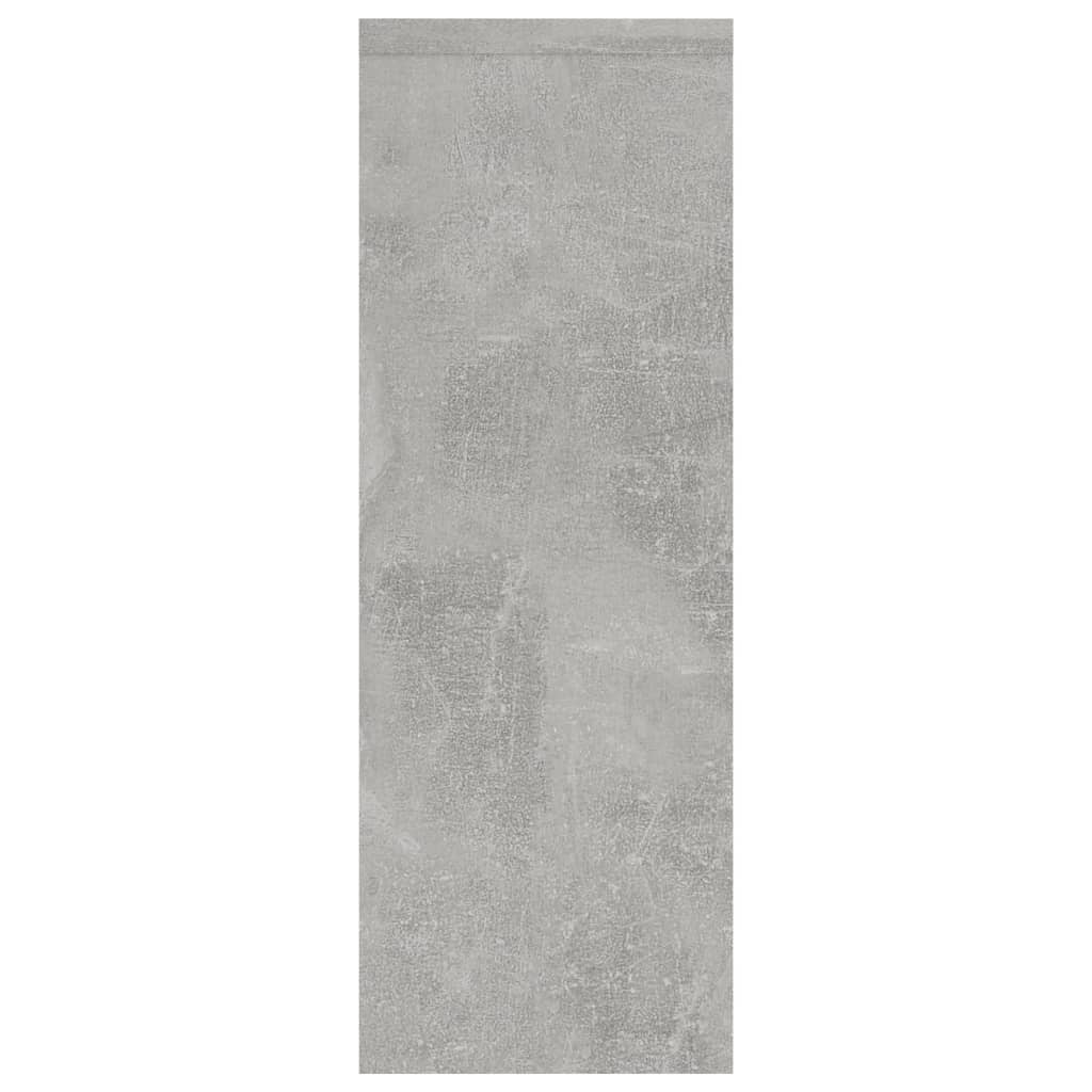betonszürke szerelt fa fali polc 45,1 x 16 x 45,1 cm