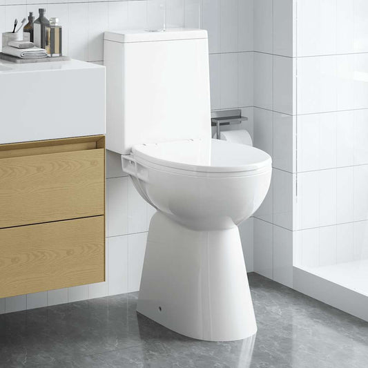 fehér kerámia perem nélküli WC 7 cm extra magasság Soft Close