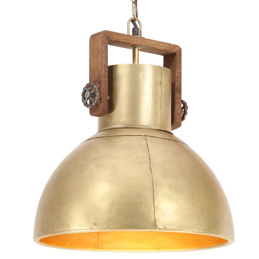 kerek sárgaréz ipari függőlámpa 25 W 40 cm E27