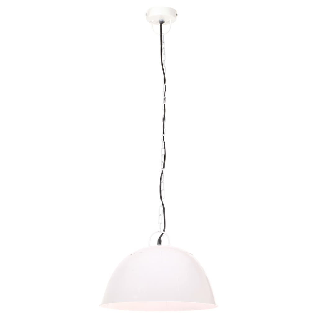 kerek fehér ipari vintage függőlámpa 25 W 41 cm E27
