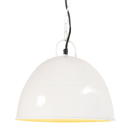 kerek fehér ipari vintage függőlámpa 25 W 31 cm E27