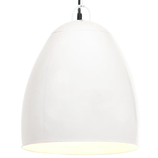 kerek fehér ipari függőlámpa 25 W 42 cm E27