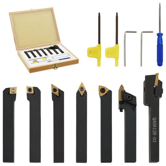 12 részes váltólapos esztergaszerszám készlet 8x8 mm 70 mm