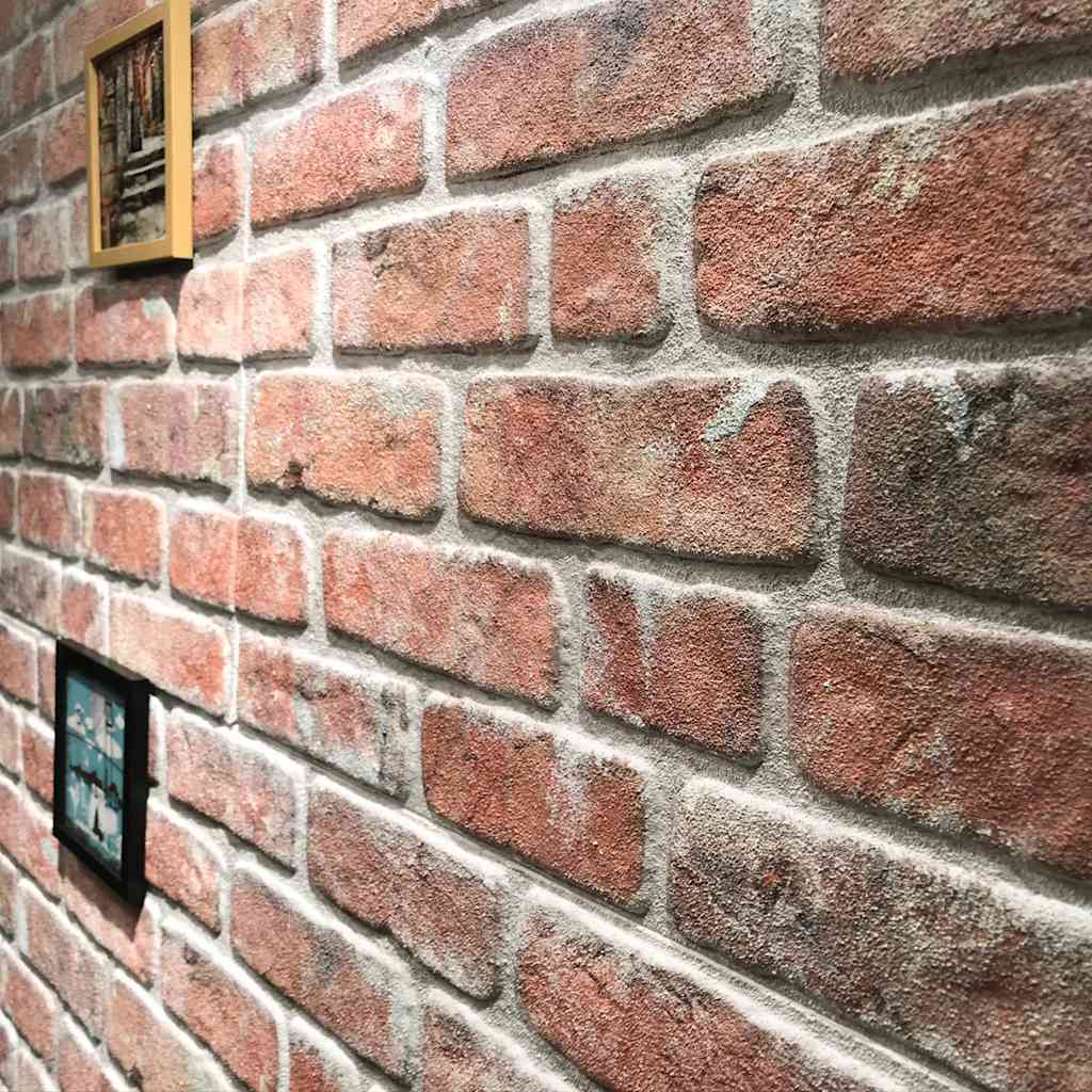 10 db EPS 3D fali panel vörös tégla dizájnnal