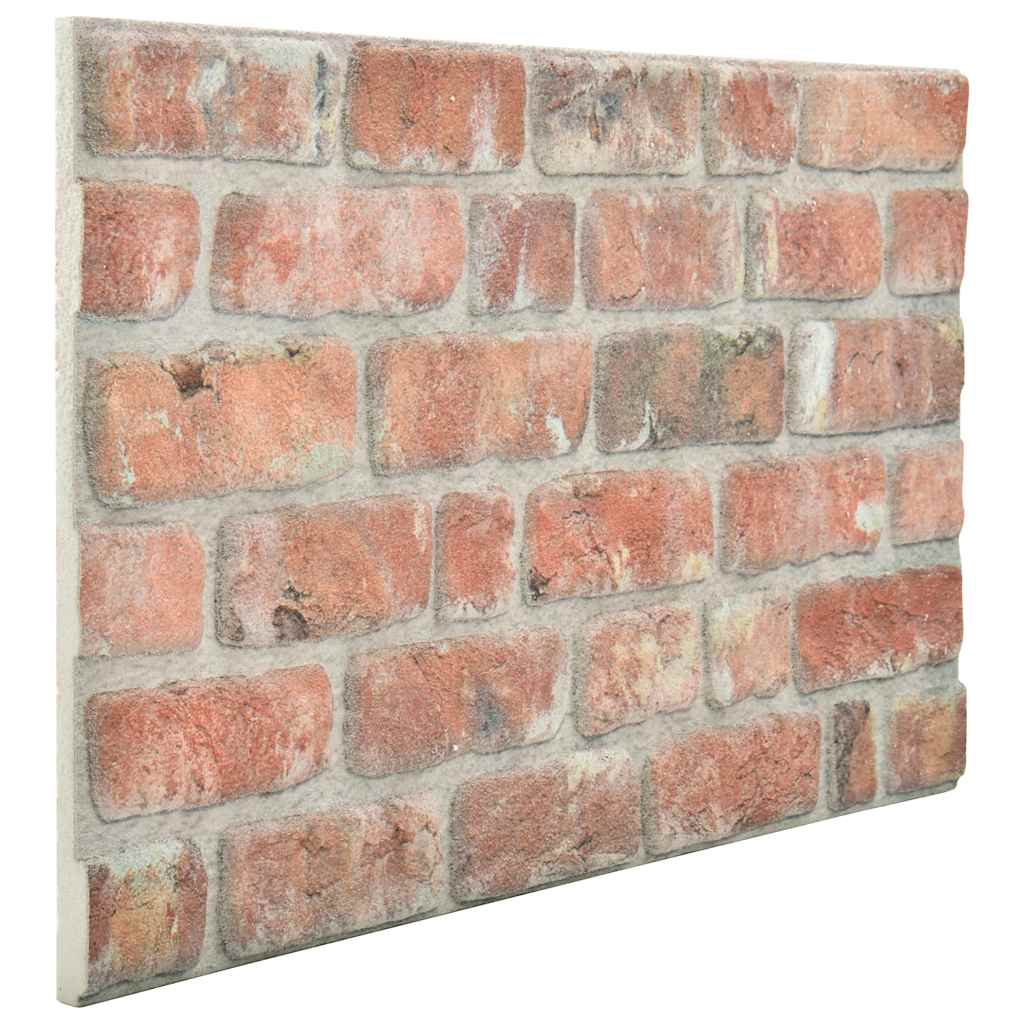 10 db EPS 3D fali panel vörös tégla dizájnnal