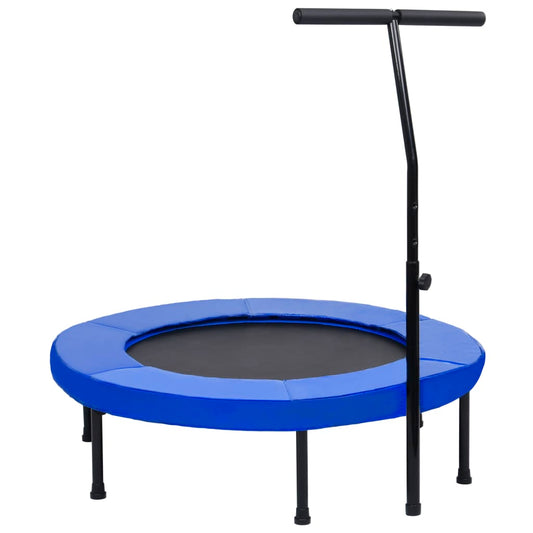 fitnesz trambulin kapaszkodóval és biztonsági párnázással 102 cm