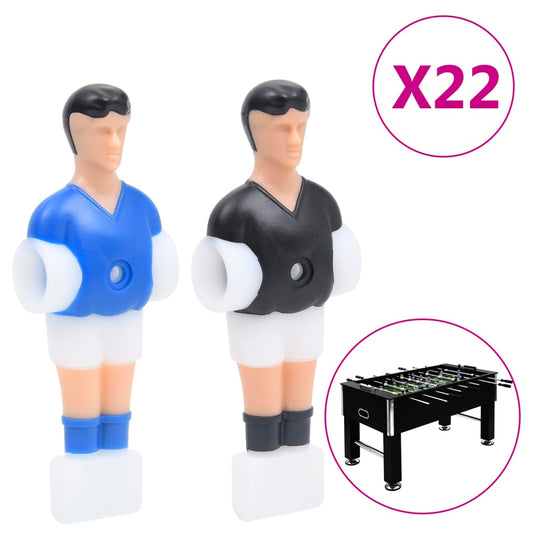 22 db csocsó játékos figura 12,7 mm hosszú rúdhoz