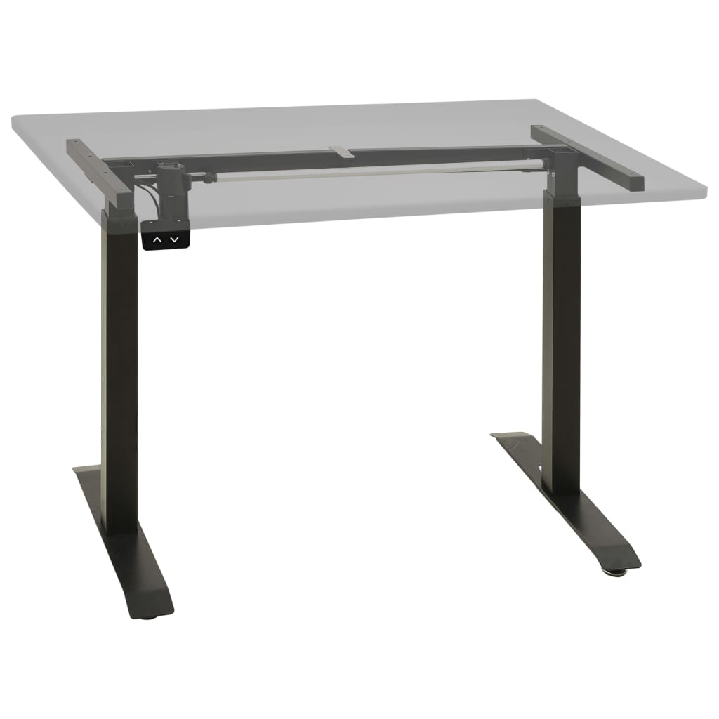 fekete állítható magasságú elektromos motoros állóasztalváz