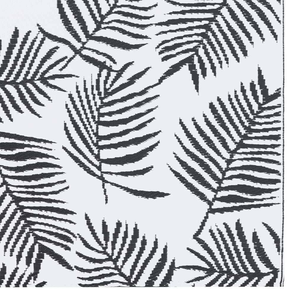ARAKIL kültéri szőnyeg fehér és fekete 160x230 cm PP